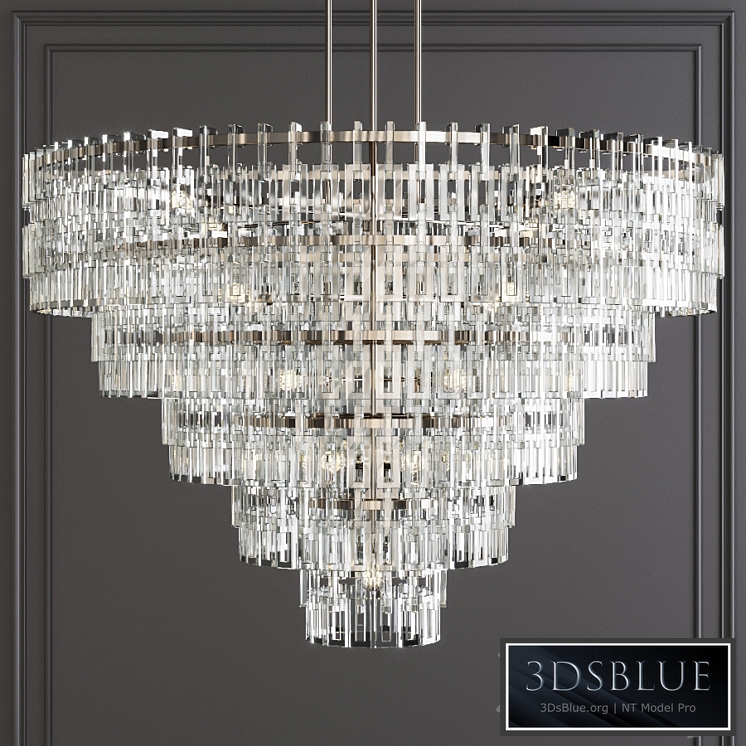 Restoration Hardware MARIGNAN ROUND CHANDELIER 60 Nickel