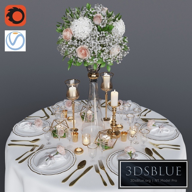 Wedding table setting 1