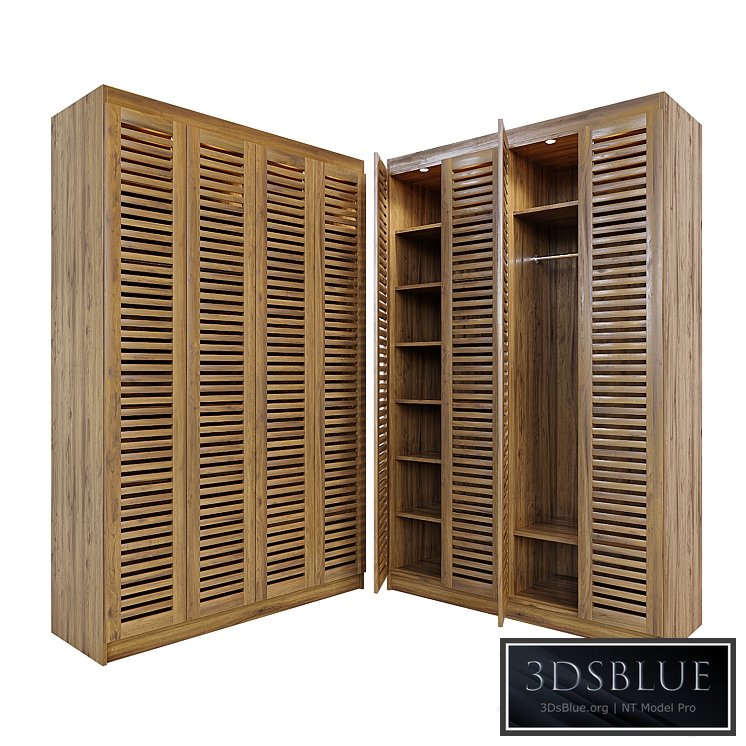 Wardrobe with lattice facades