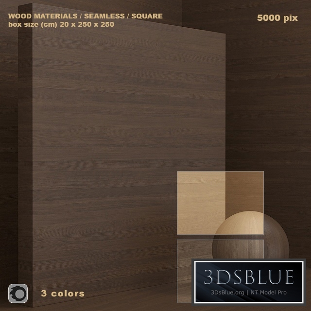 Material wood / solid / veneer (seamless) - set 62