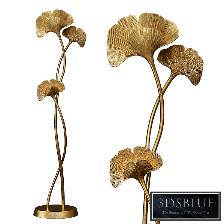 Floor lamp GINKGO BILOBA by Chrystiane Charles