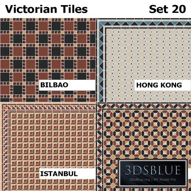 Topcer Victorian Tiles Set 20