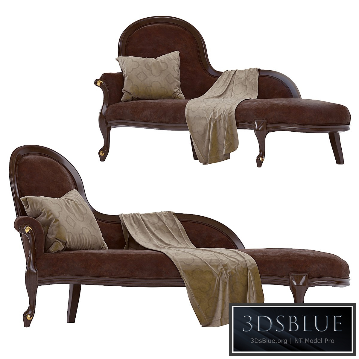 Classic Carpanese upholstered bench