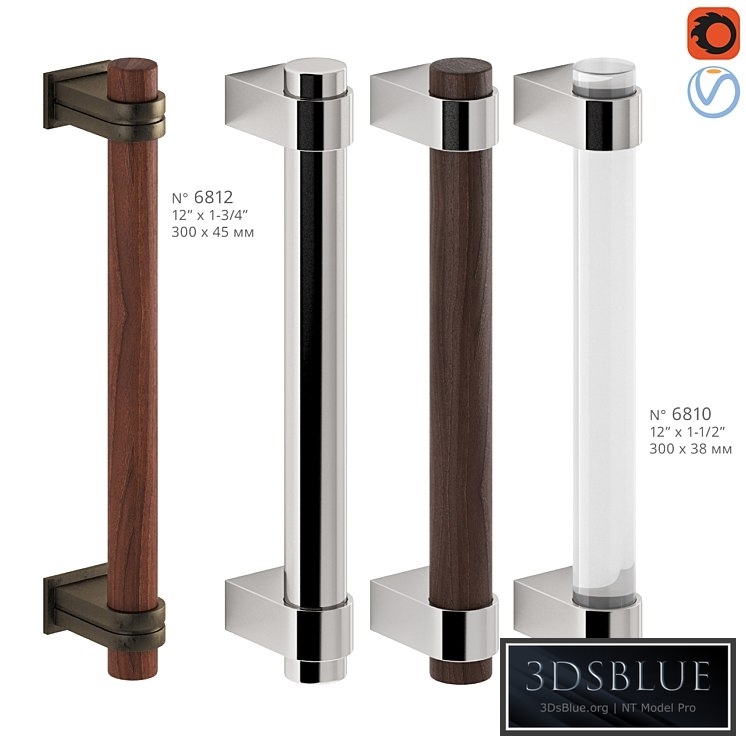 Door Pull Handles Nanz N ° 6810, 6812