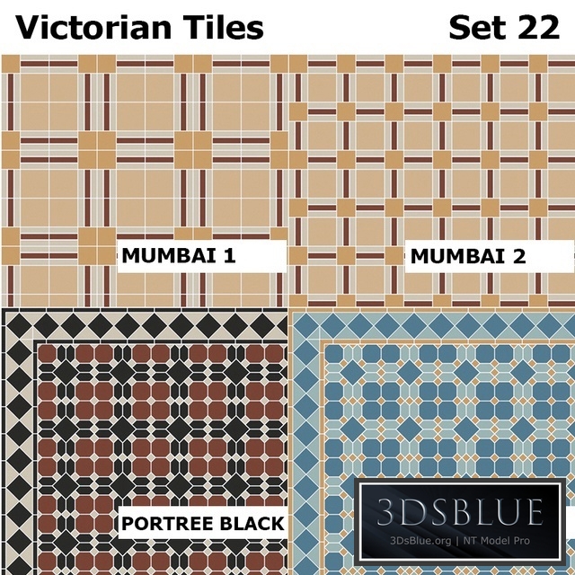 Topcer Victorian Tiles Set 22