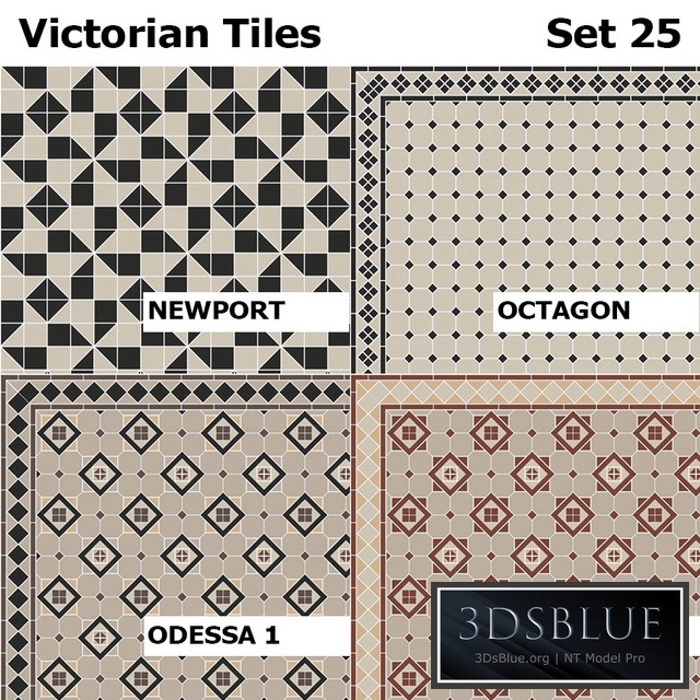 Topcer Victorian Tiles Set 25