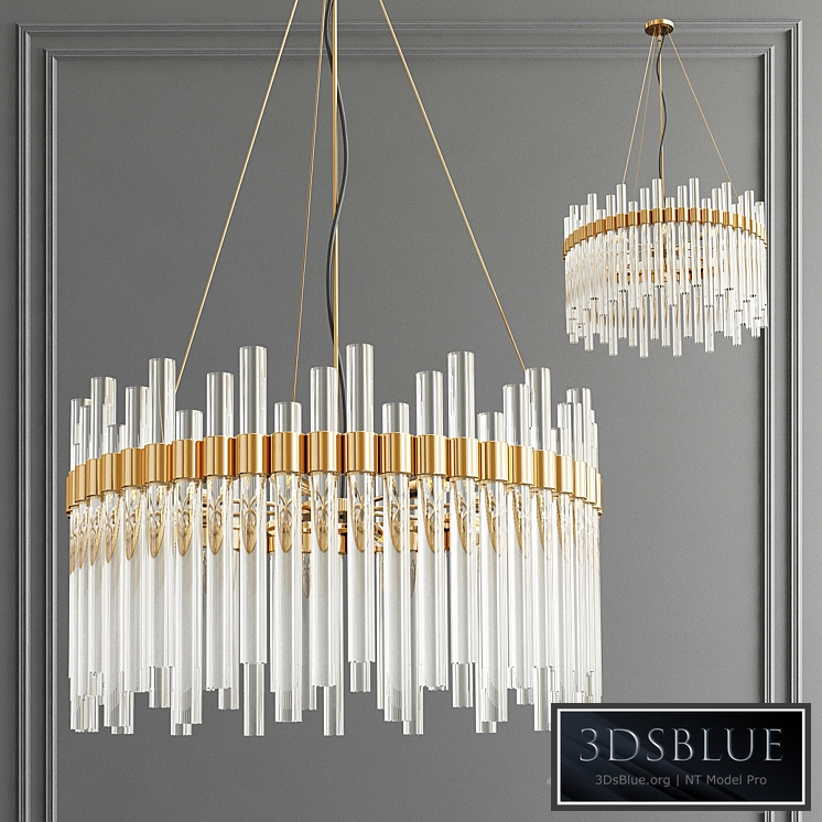 Orion Glass Crystal Chandelier