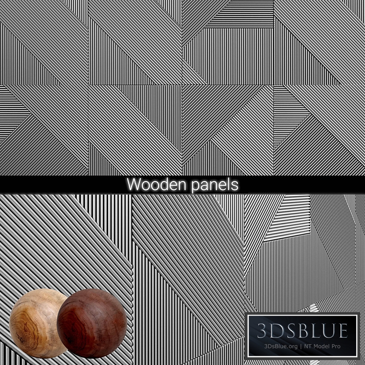 3D panels Emmemobili STRIPES BOISERIE