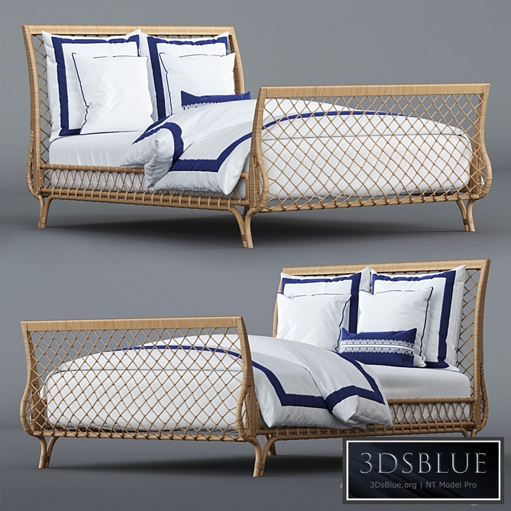 Avalon Bed and Beach Club Border Bedding Set