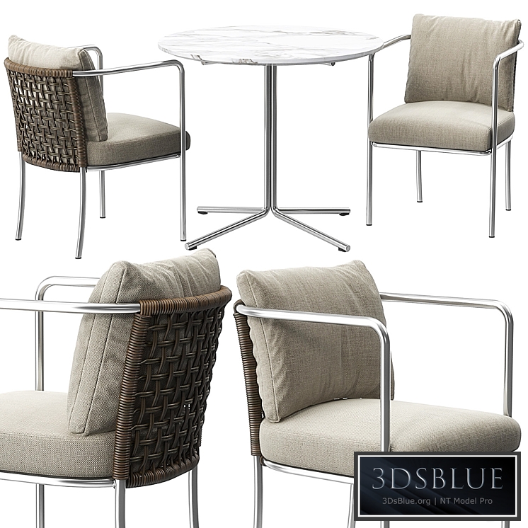 Mini Cafe chair Jelly table by Living Divani