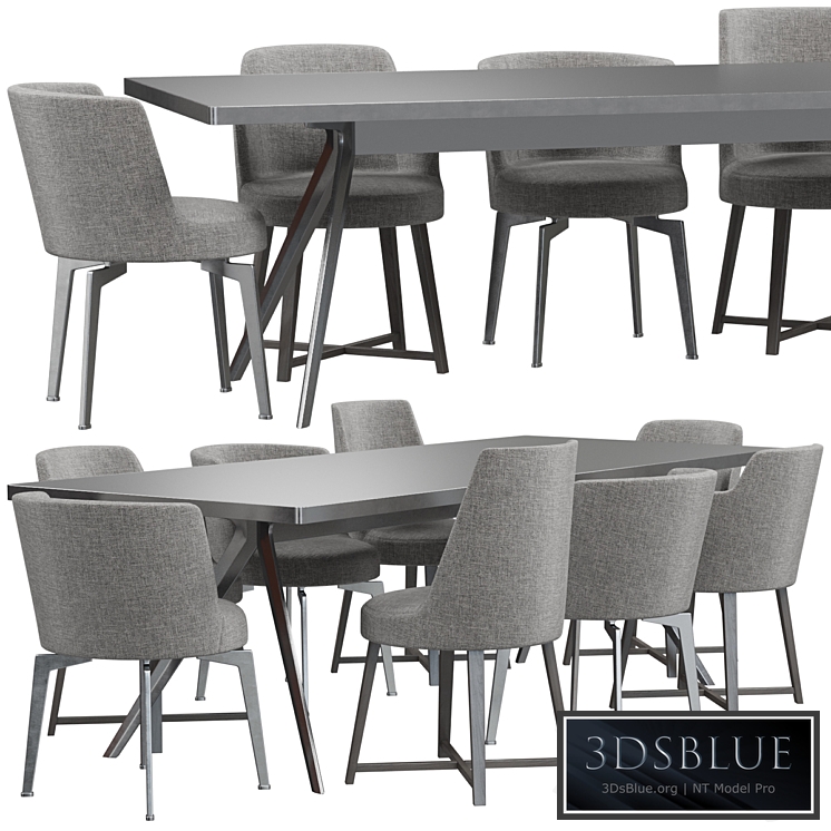 Flexform Hera Chair and Zefiro Table