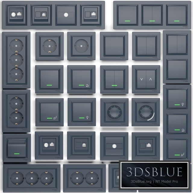 Outlets and Switches Schneider Electric Asfora series