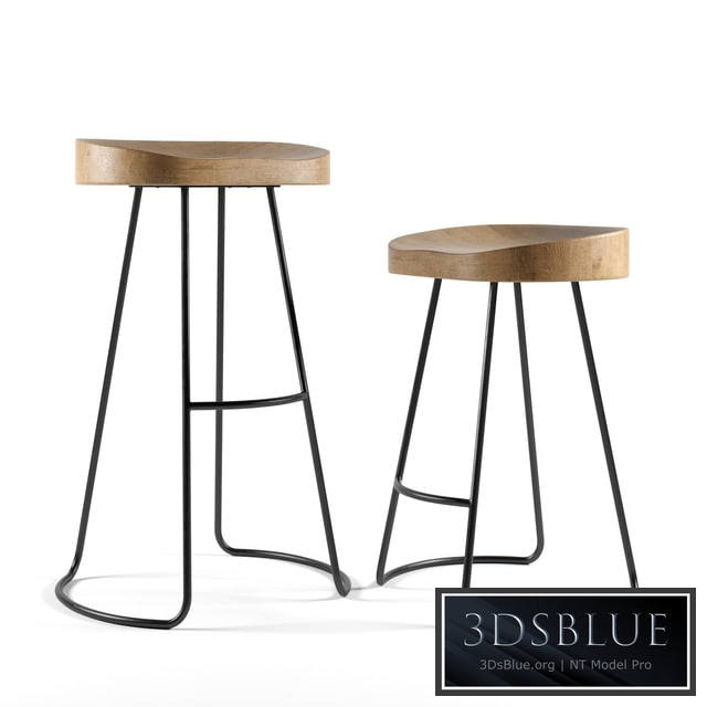 Restoration Hardware 1950s Bar And Counter Stool