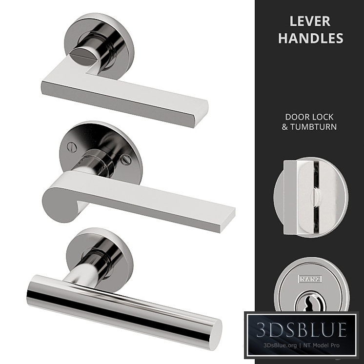 Door Lever Handles Nanz N ° 2065, 2096, 2106