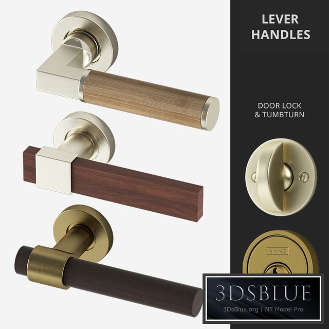 Door Lever Handles Nanz N ° 2036, 2082, 2206