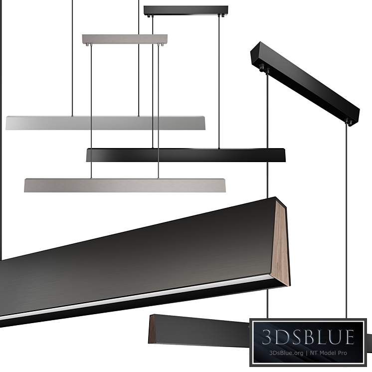 Flair LED Linear Suspension Light by Blackjack
