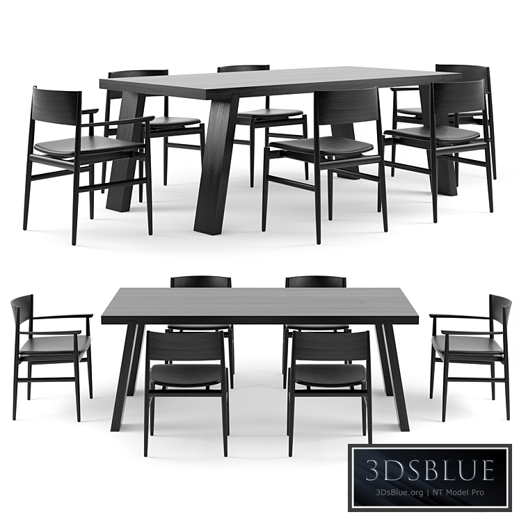 PORRO Minimo Light Table and Neve Chairs