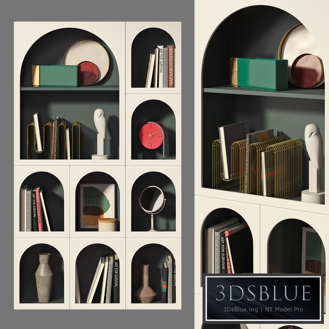 Bookcase Bonaldo set 02