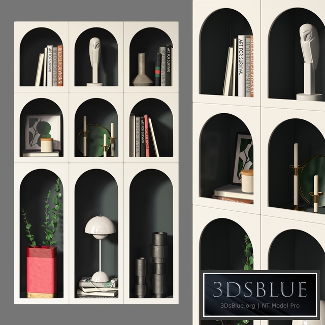 Bookcase Bonaldo set 03