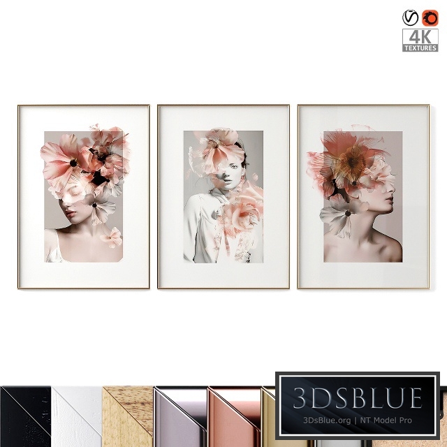 Poset Set "Feminine Flowers"