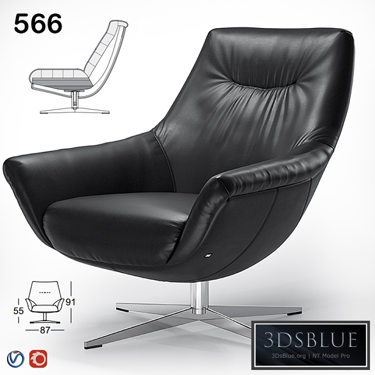 Armchair Rolf Benz 566