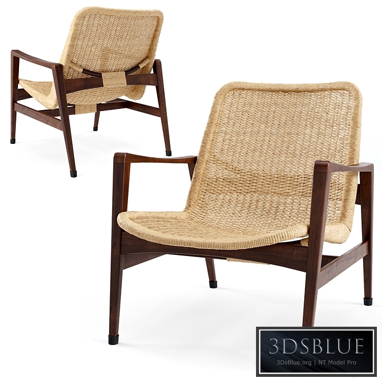 Vintage Lounge Chair Manufactured by Yamakawa Rattan