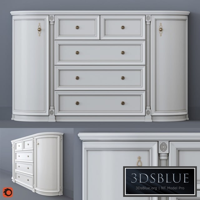White chest of drawers