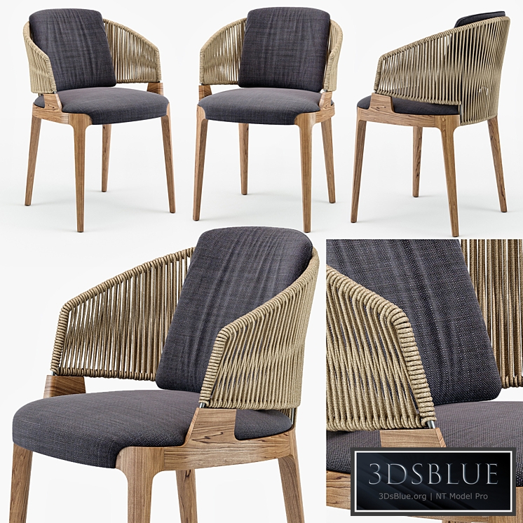 Potocco Velis hand weaved armchair