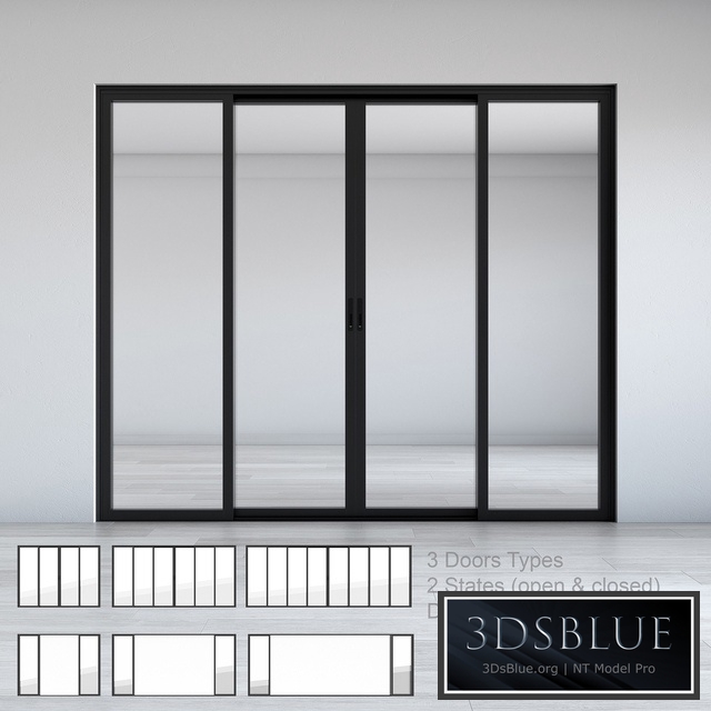 Dynamic Sliding Doors Set 02