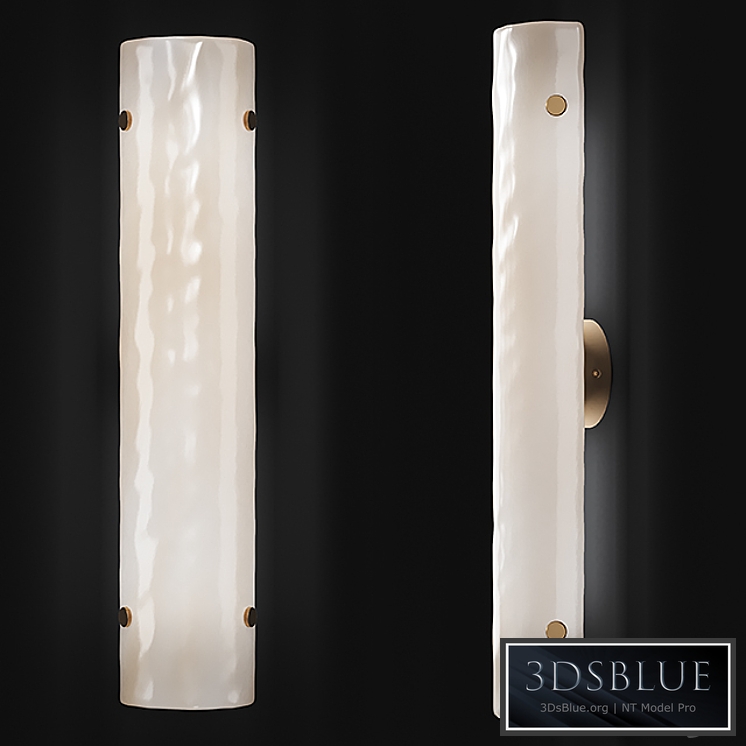 WILLAMETTE 28 LED PEARL WHITE FLUTED SCONCE