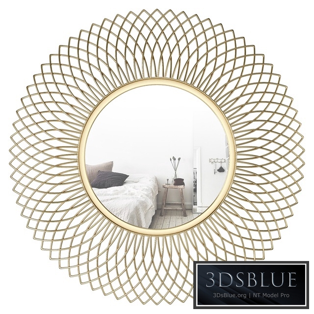 Henninger Metal Glam Accent Mirror