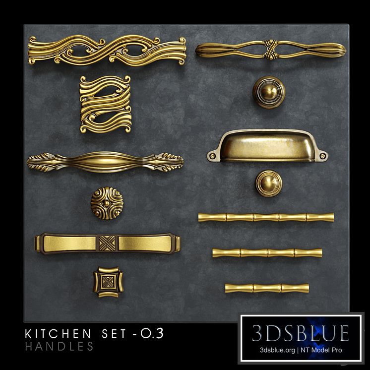 Classic kitchen furniture handles