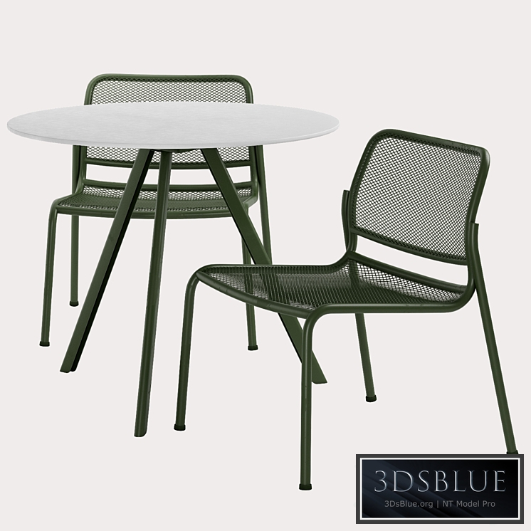 Skagerak Mira Lounge chair + table  Units: Centimeters Dimension Chair: 60x64x72 Dimension Table: 84x84x72 Polys Chair: 77 610 Polys Table: 5,160