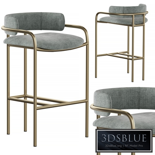 West Elm-Lenox Velvet Counter Stool