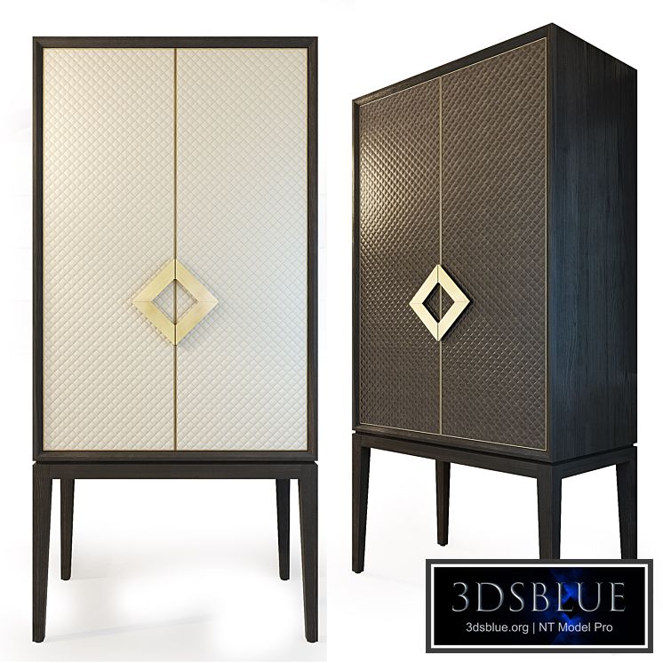 Cabinet with leather doors, Laurent cabinet. The Sofa & Chair company