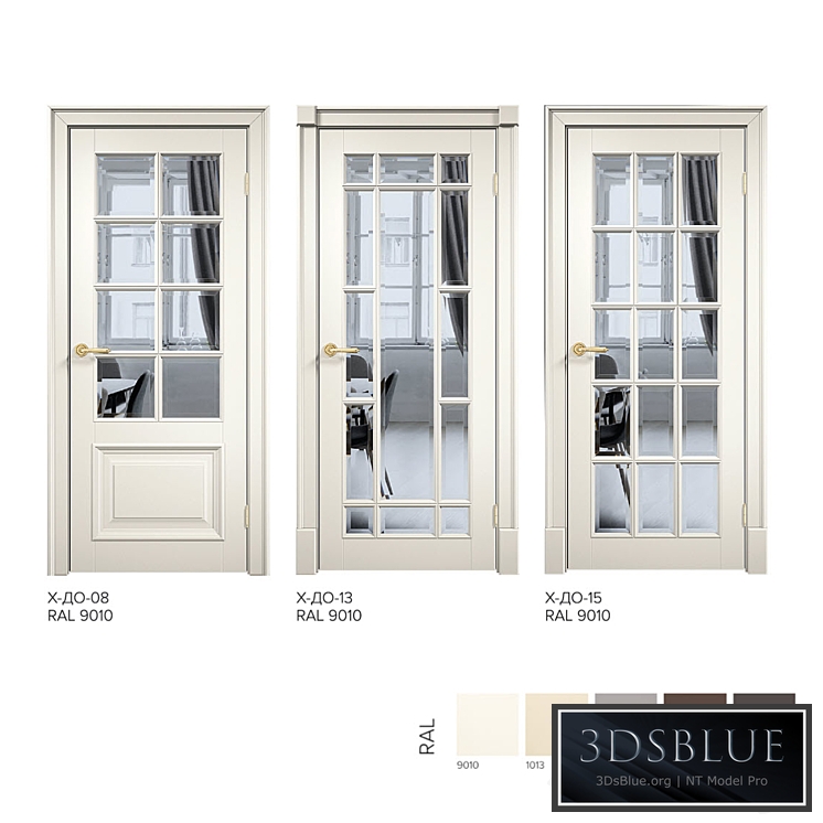 Laban Interior doors. Series "Baguette X-English grille."