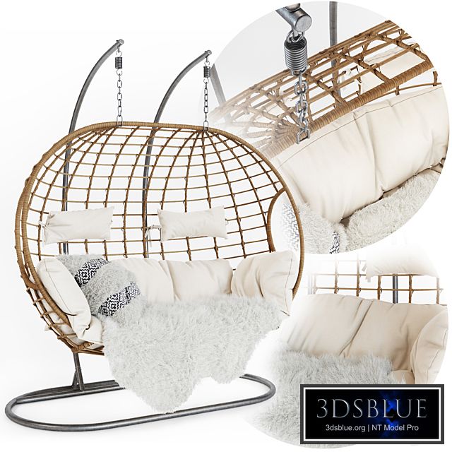 Double Indoor Outdoor Hanging Chair