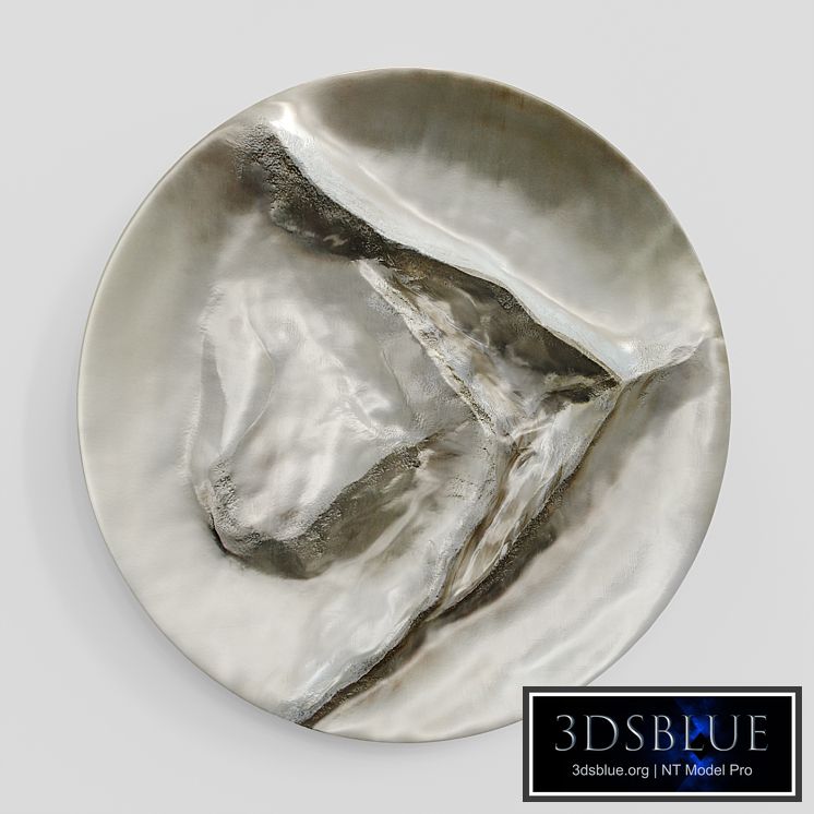 Round wall panel FROM A MOUNTAIN STREAM Metal