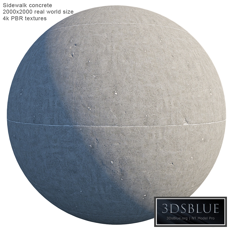 Sidewalk concrete (PBR seamless)