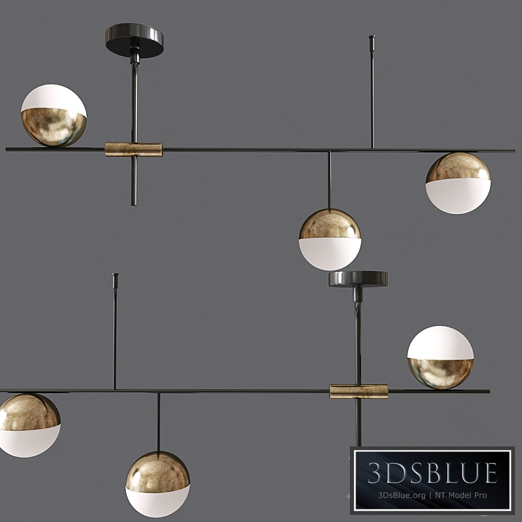 Mid Century Modern 3 Light