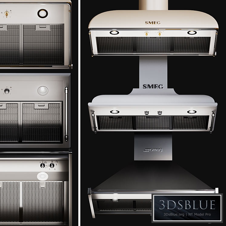 Kitchen Appliances Smeg Hoods Set 1
