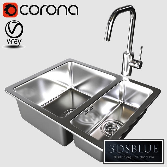 Mixer ELMAREN, sink HILLESHEN, IKEA