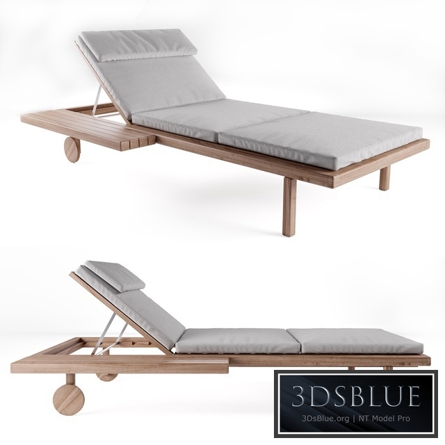 TRIBU Garden daybed with castors