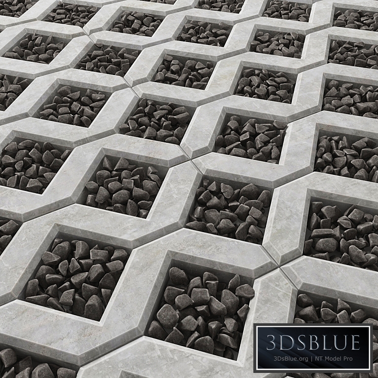 Eco Parking pebble / Eco parking with pebbles