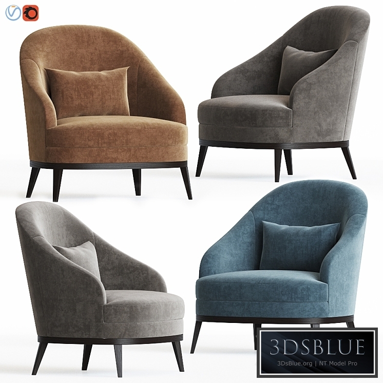 Oscar One Mebal Lounge Armchair