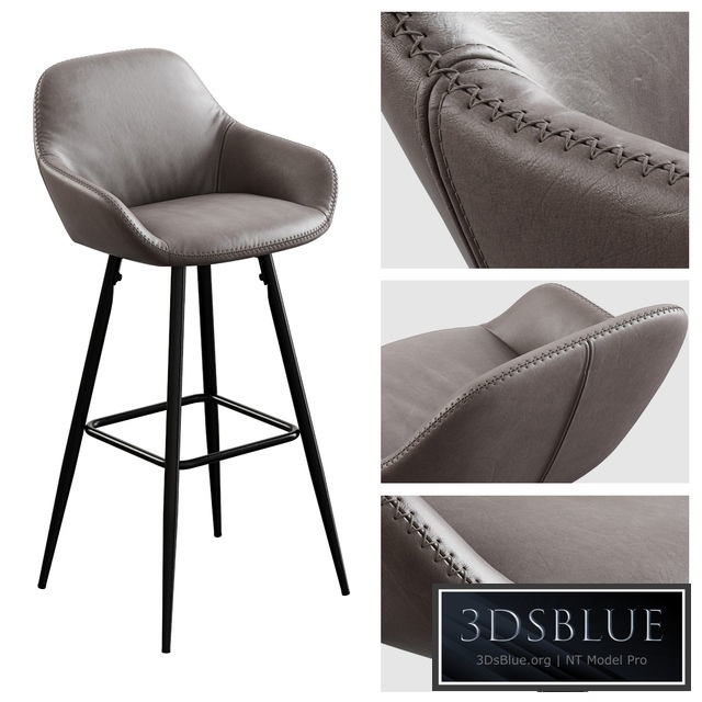 Rockett St George / Faux Leather Bar Chair