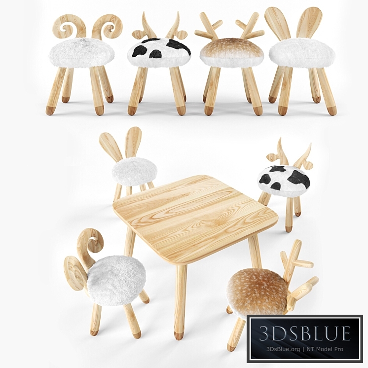animal wooden set