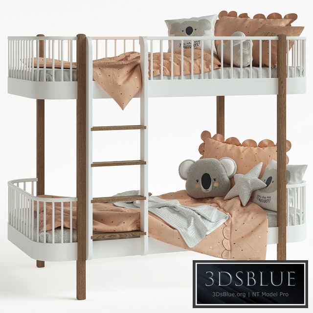 Children&#39;s bed - Nubie Oliver Wood Bed