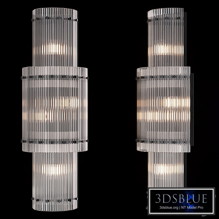 Restoration Hardware SAN MARCO ROUND DOUBLE SCONCE Black