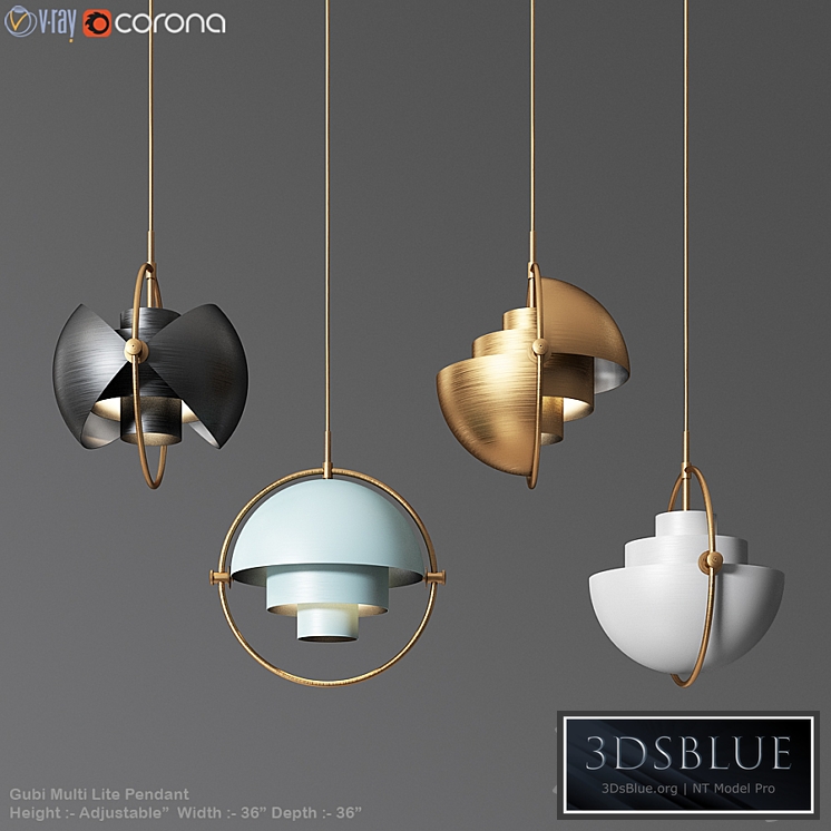 Gubi Multi Lite Pendant Louis Weisdorf